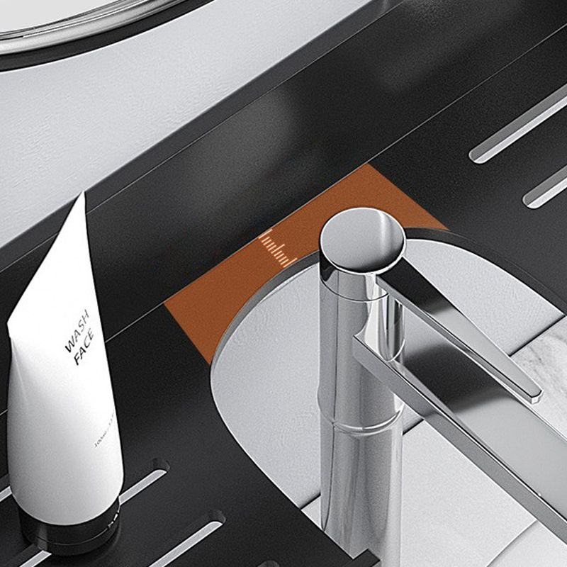 BowLift | 2-piece modern bathroom hardware set bathroom shelf made of aluminum