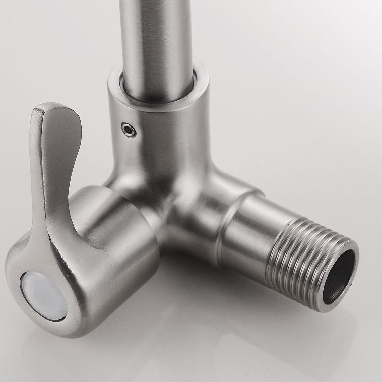 BowLift | Modern Bridge Water Faucet 304 Stainless Steel Knob Handle Swivel Spout Wall Mounted Faucet