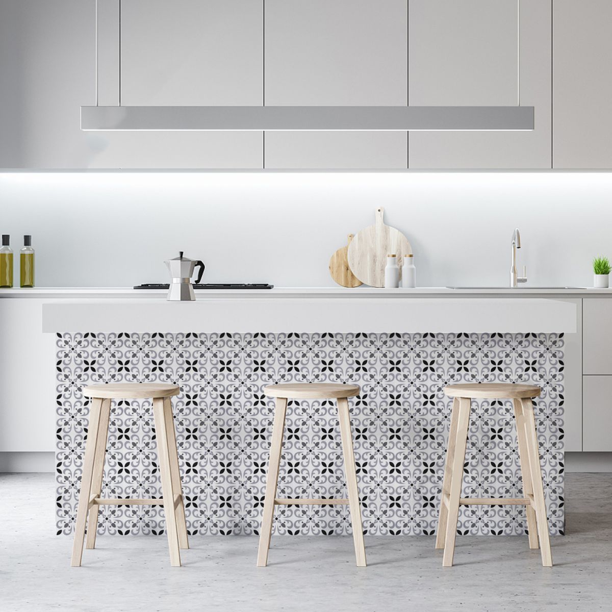 BowLift | Peel & Stick Vinyl Flooring Lightly patterned vinyl flooring with a matte sheen