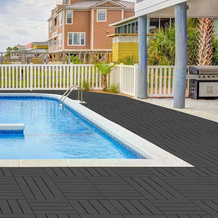 BowLift | 4-Slat 12" X 12" PVC Floor Tiles Connection Installation Floor Tiles