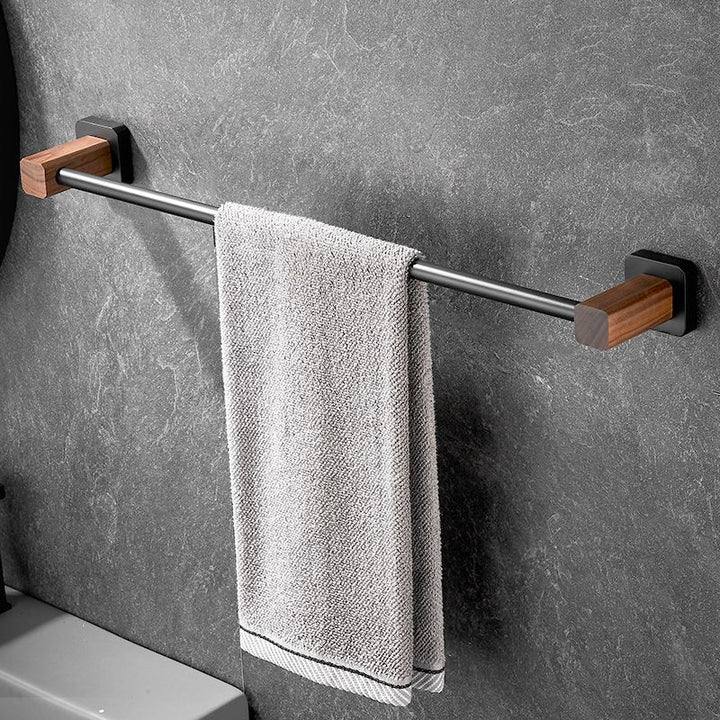 BowLift | Modern black bathroom set bathroom shelf towel bar bathroom accessories set