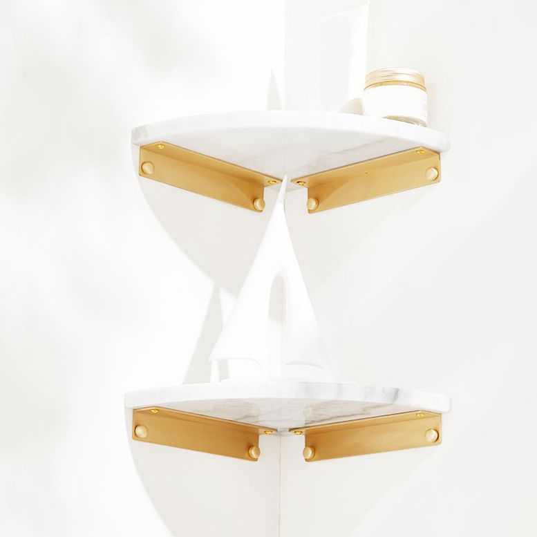 BowLift | marble bathroom shelf brass bathroom accessory