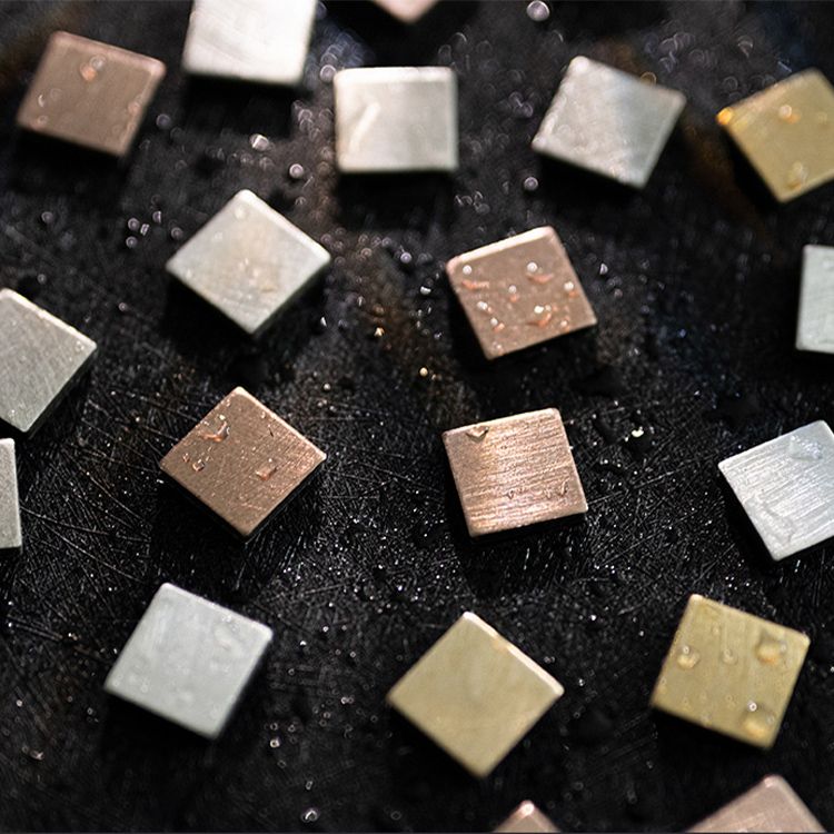 BowLift | Mosaic Tiles Wallpaper Square Shape Peel and Stick Mosaic Tiles with Metal Look