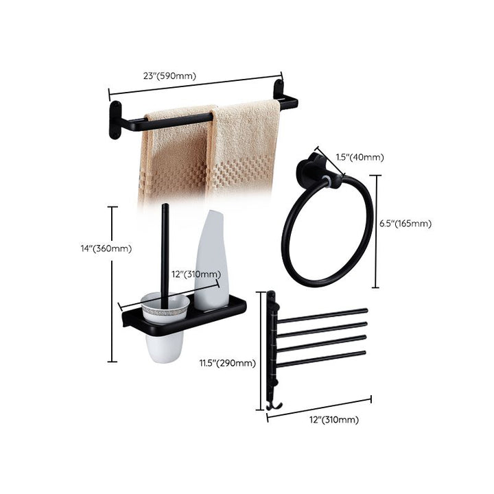 BowLift | Modern Bathroom Accessories Hardware Set Black Accessories Hardware Set
