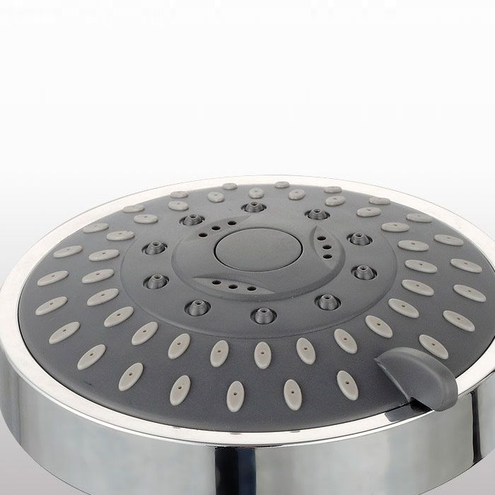 BowLift | Modern Standard 5 Settings Shower Head Round Metal Adjustable Spray Pattern Shower Head