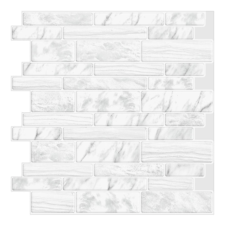 BowLift | Square Peel & Stick Tile Stone Composite Subway Tile for Backsplash Wall