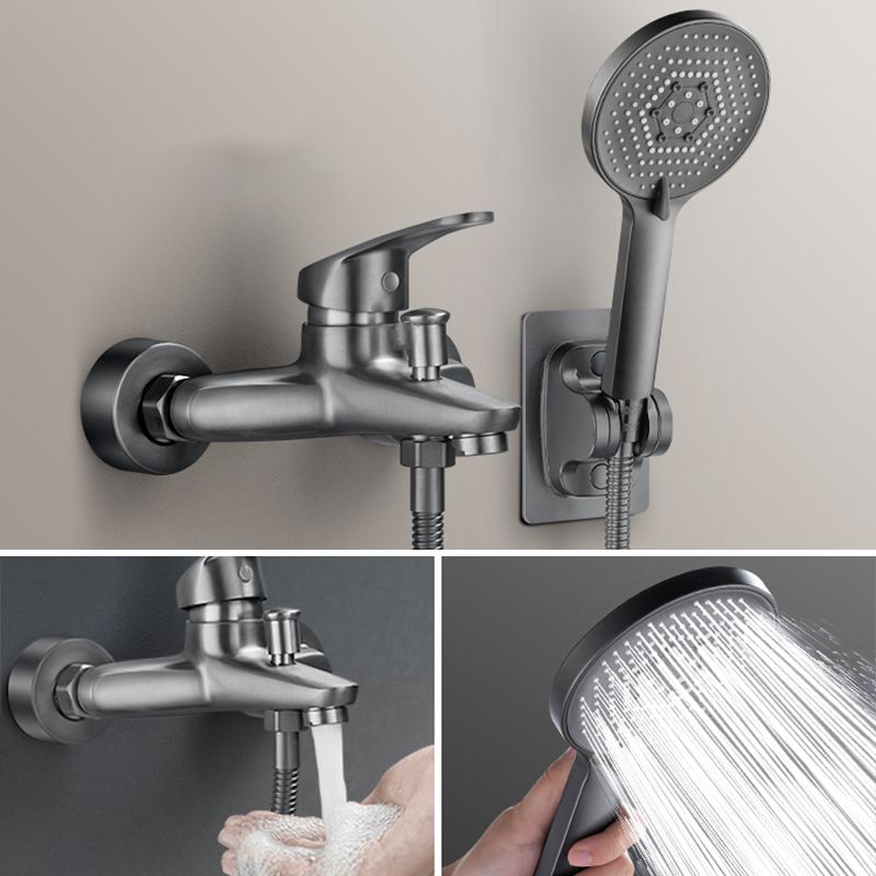 BowLift | Solid Bathtub Faucet Handheld Shower Hose Lever Handle Wall-Mounted 2 Holes Bathtub Fill Valve