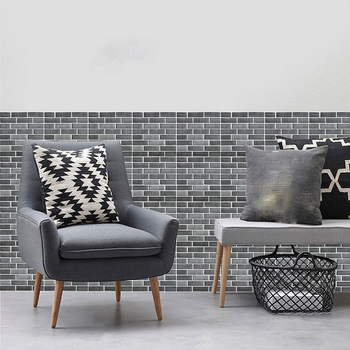 BowLift | Pattern Matte Color Stone Peel and Stick Mosaic Tile Peel and Stick Tile Set of 5
