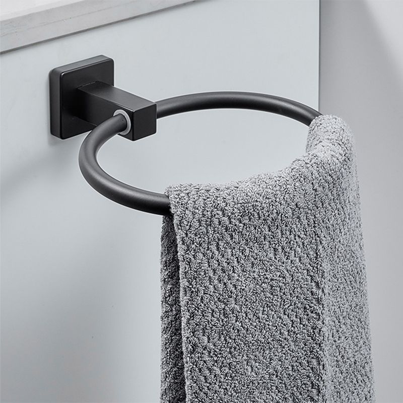 BowLift | Traditional Bathroom Accessories Set Black Towel Ring Bathroom Shelf Bathroom Accessories Set