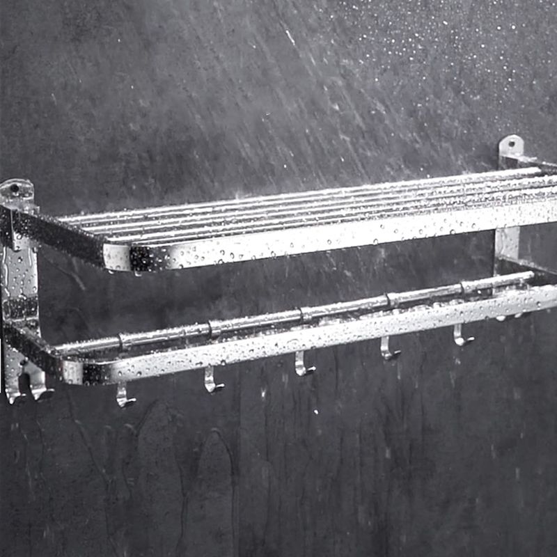 BowLift | Modern Bathroom Accessory Set Silver Metal Bathroom Accessory