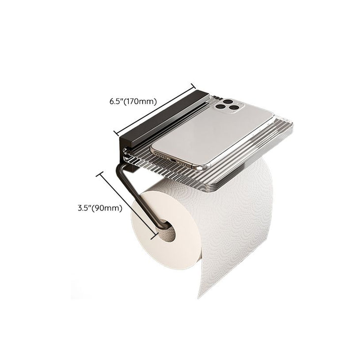 BowLift | Black Bathroom Set Metallic & Acrylic Bathroom Accessories Set made of Stainless Steel Aluminium