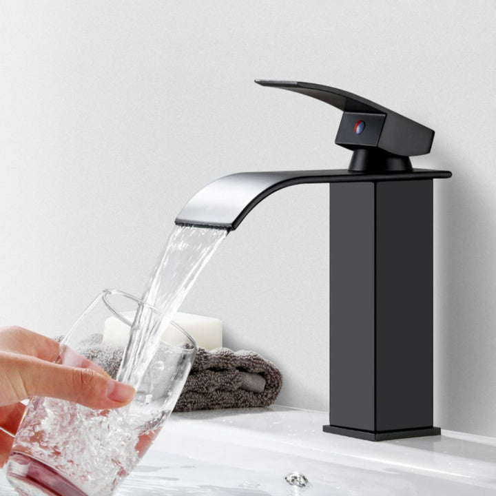 BowLift | Basin faucet lever handle waterfall outlet bathroom fixture