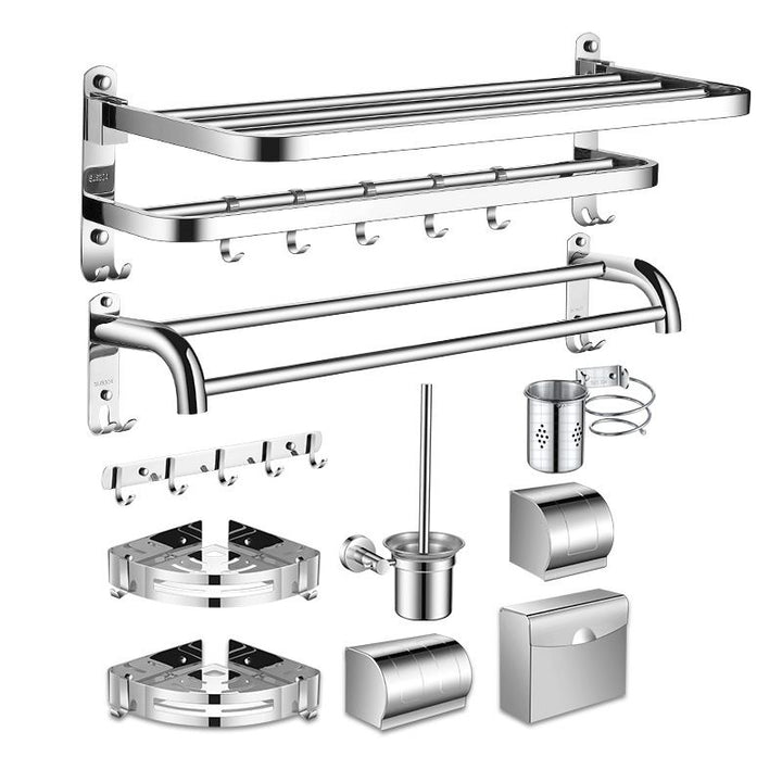 BowLift | Modern Stainless Steel Bathroom Set Paper Holder Bathroom Shelf Bathroom Accessories