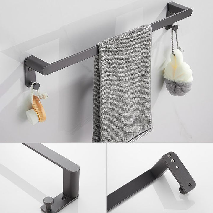 BowLift | Modern Gray Bathroom Accessory As a Single Piece or As a Set Made of Metal