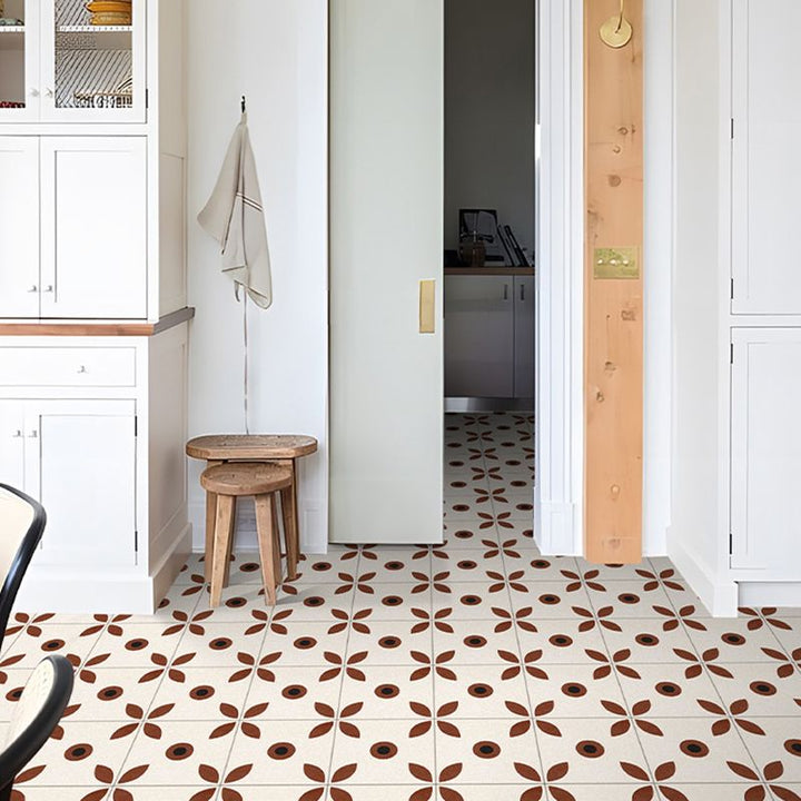 BowLift | Indoor Vinyl floor floral pattern peel and stick waterproof square vinyl floor