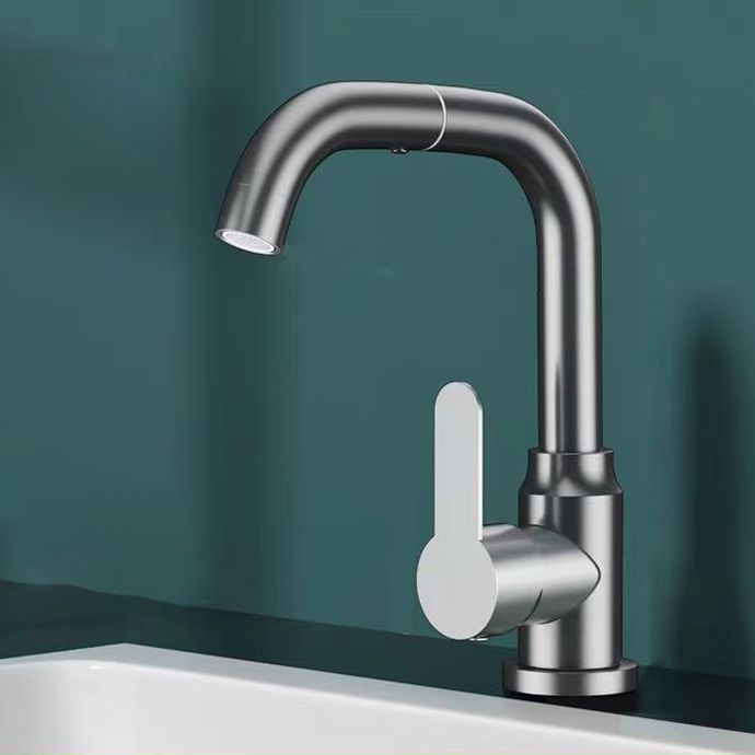 BowLift | Modern sink faucet bathroom faucet brass lever swivel spout sink faucet