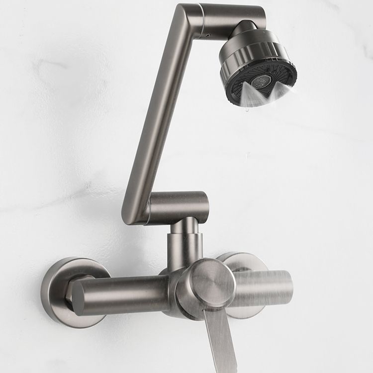 BowLift | Modern Wall-Mounted Kitchen Faucet Single Lever Faucet in Chrome