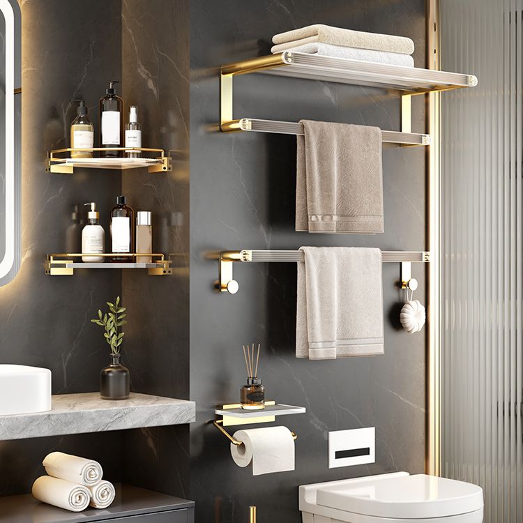 BowLift | Plastic Modern Bathroom Accessories Hardware Set with Bathroom Shelf