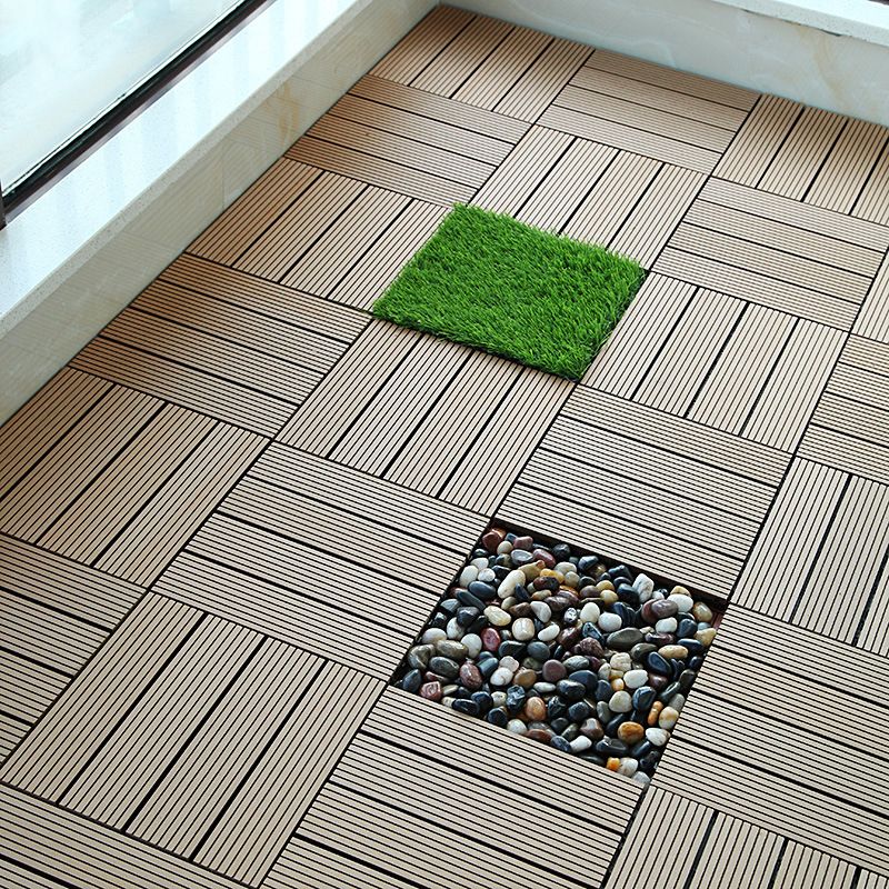 BowLift | Rectangular constructed tiles water-resistant parquet flooring for balcony