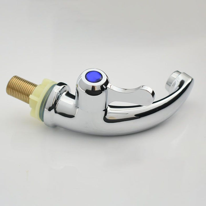 BowLift | Modern bathroom faucet chrome knob handle with water hose sink faucet