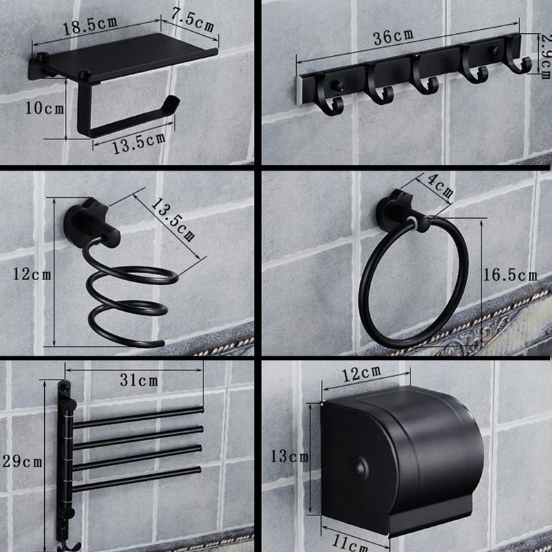 BowLift | Modern Bathroom Accessories Hardware Set Black Accessories Hardware Set