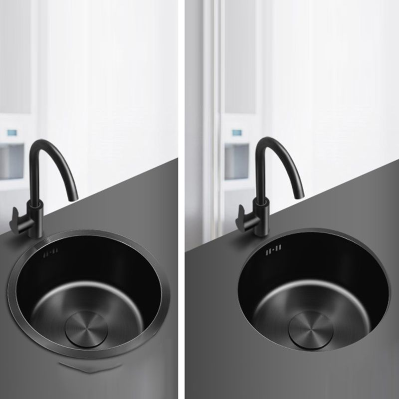 BowLift | Classic Round Wash Basin Stainless Steel Built-in Basin Non-slip Round Basin for the Kitchen