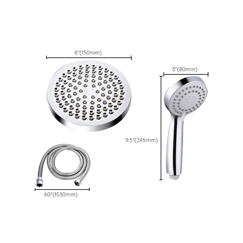 BowLift | 4-Setting Silver Shower Set Hidden Wall Mount Holder Tee with Socket