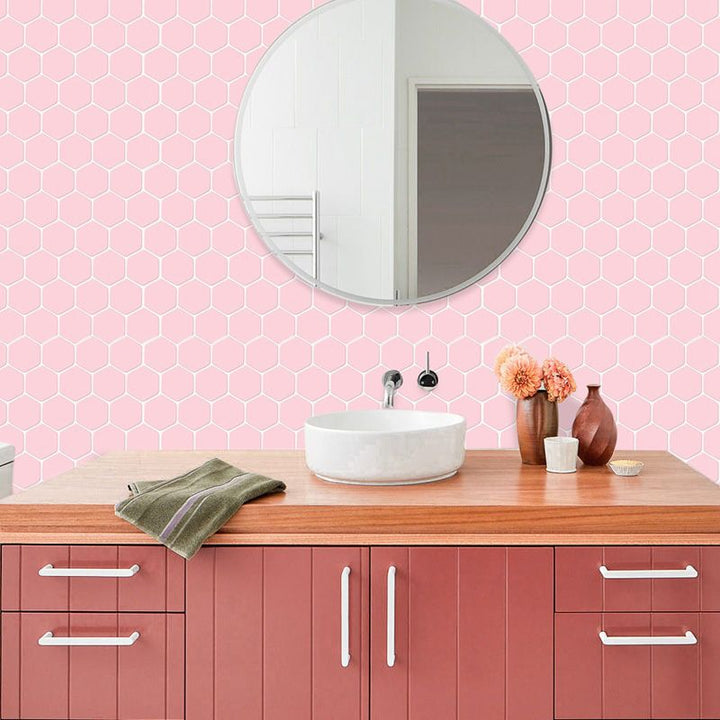 BowLift | Self-adhesive Tiles Solid Color Hexagonal Scratch-resistant Self-adhesive Tiles