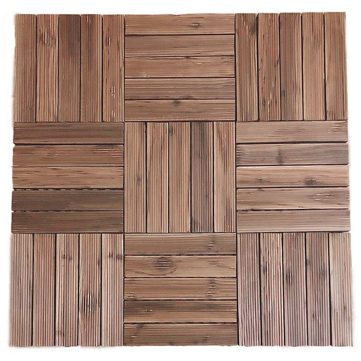 BowLift | Traditional Wood Laminate Floor Stain Resistant Laminate Plank Flooring Set of 11