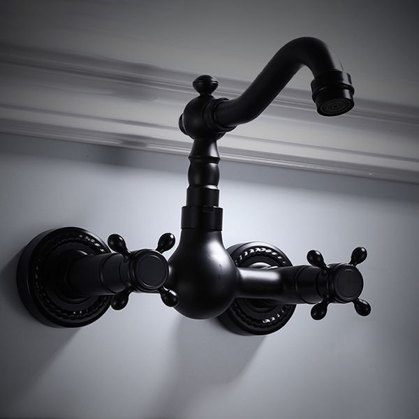 BowLift | Traditional Wall Mounted Metal Bathtub Filler Low Arc Waterfall Bathroom Faucet
