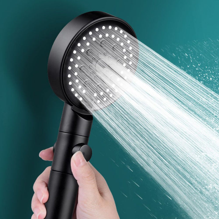 BowLift | Round Spray Shower Head 6 Settings Adjustable Water Flow Handheld Shower Head