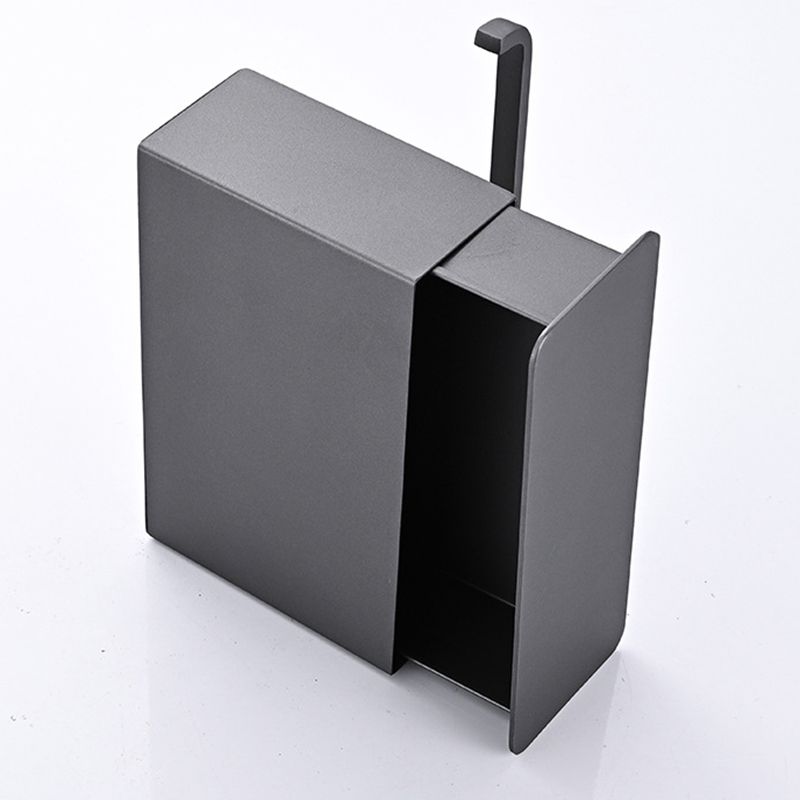 BowLift | 2-piece Stainless Steel Classic Bathroom Accessory Set Black & Chrome Paper Holder