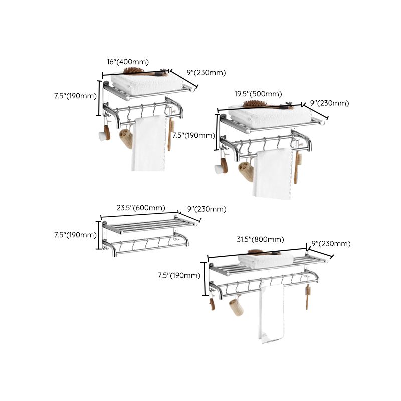 BowLift | Modern Bathroom Accessory Set Stainless Steel Bathroom Shelf Bathroom Set