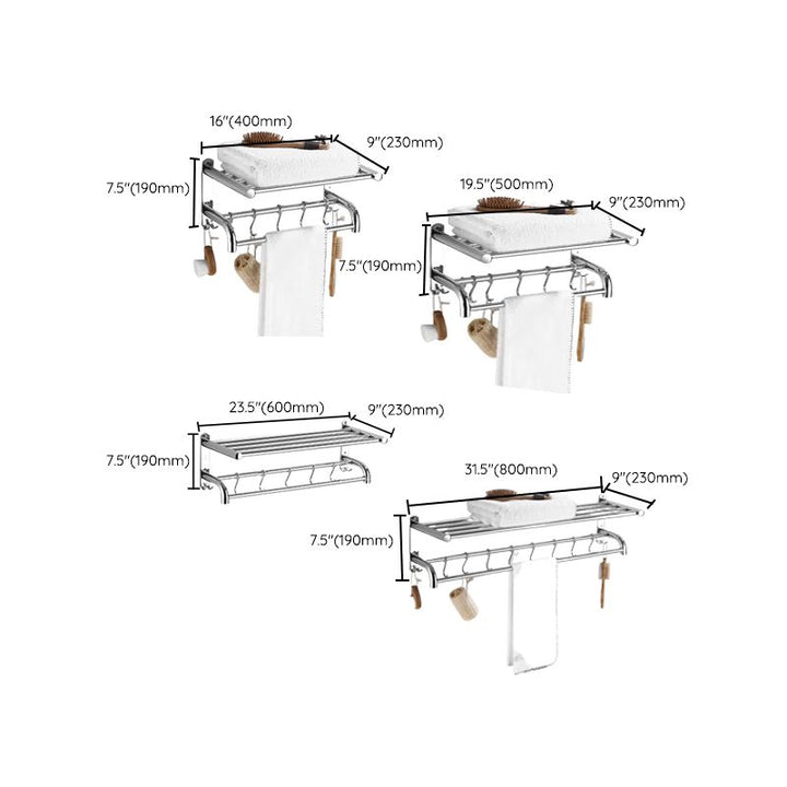 BowLift | Modern Bathroom Accessory Set Stainless Steel Bathroom Shelf Bathroom Set