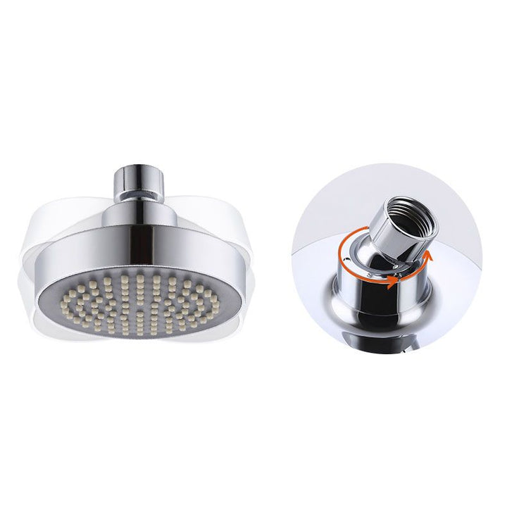 BowLift | Round Small Upper Shower Head Wall Mount Adjustable Shower Head