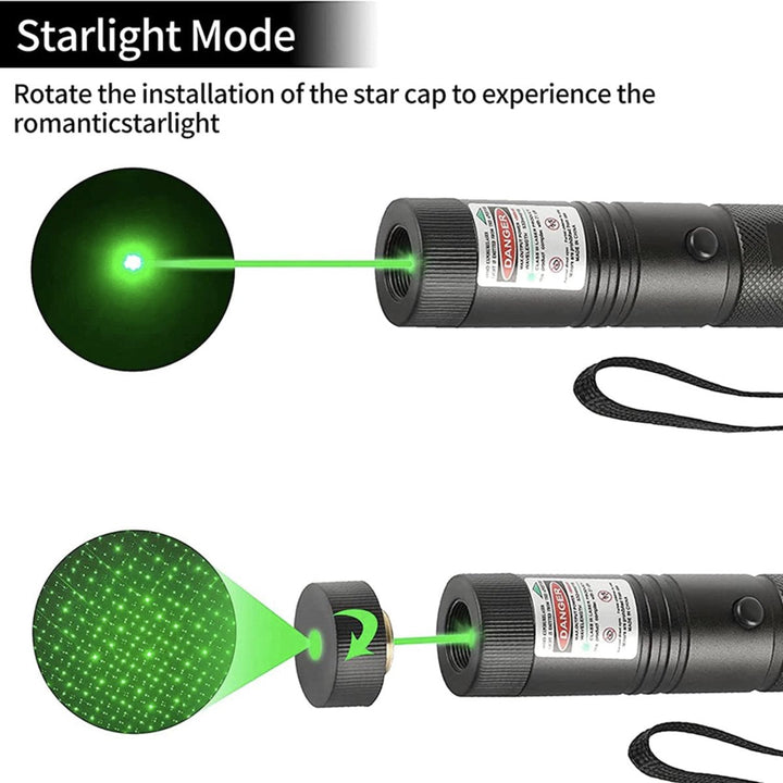 BowLift | Laser Pointer Rechargeable Green USB Metal Pen