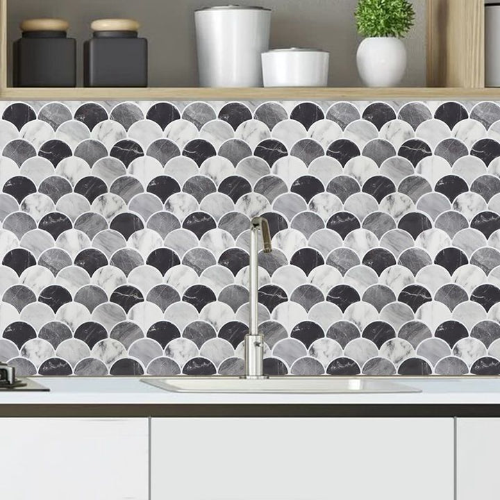 BowLift | Modern Peel and Stick Tiles PVC Fish Scales Peel and Stick Trim