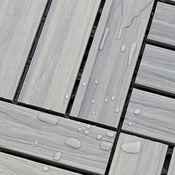 BowLift | Interlocking composite deck tiles Striped pattern patio tiles