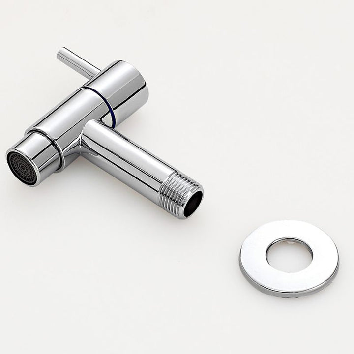 BowLift | Contemporary Wall-Mounted Bathroom Faucet Single Hole Low Arc Solid Brass Circular Faucet