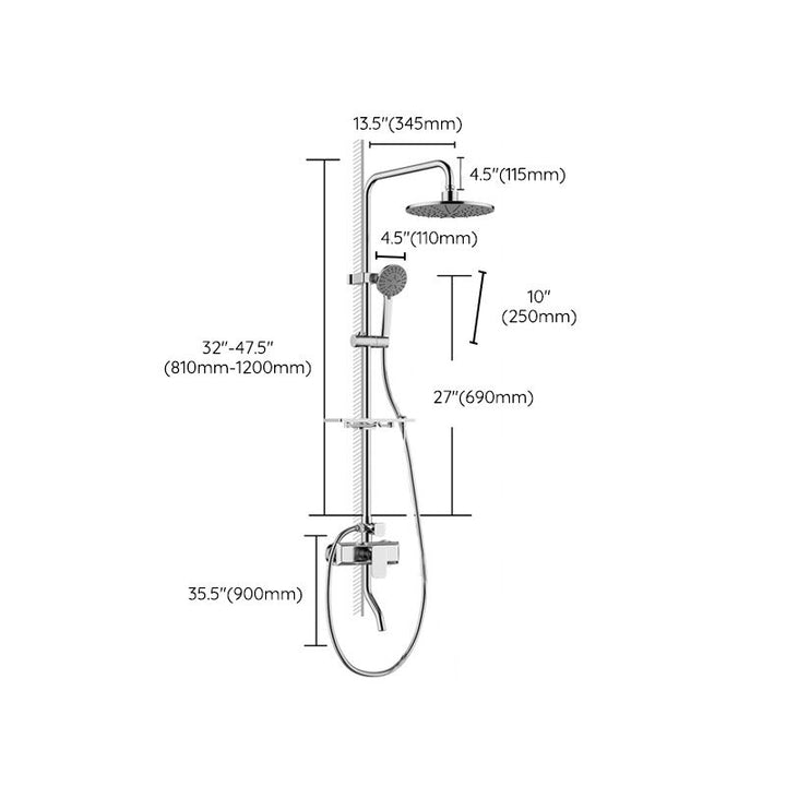 BowLift | Modern balanced printed converter faucet shower head shower fitting on the wall