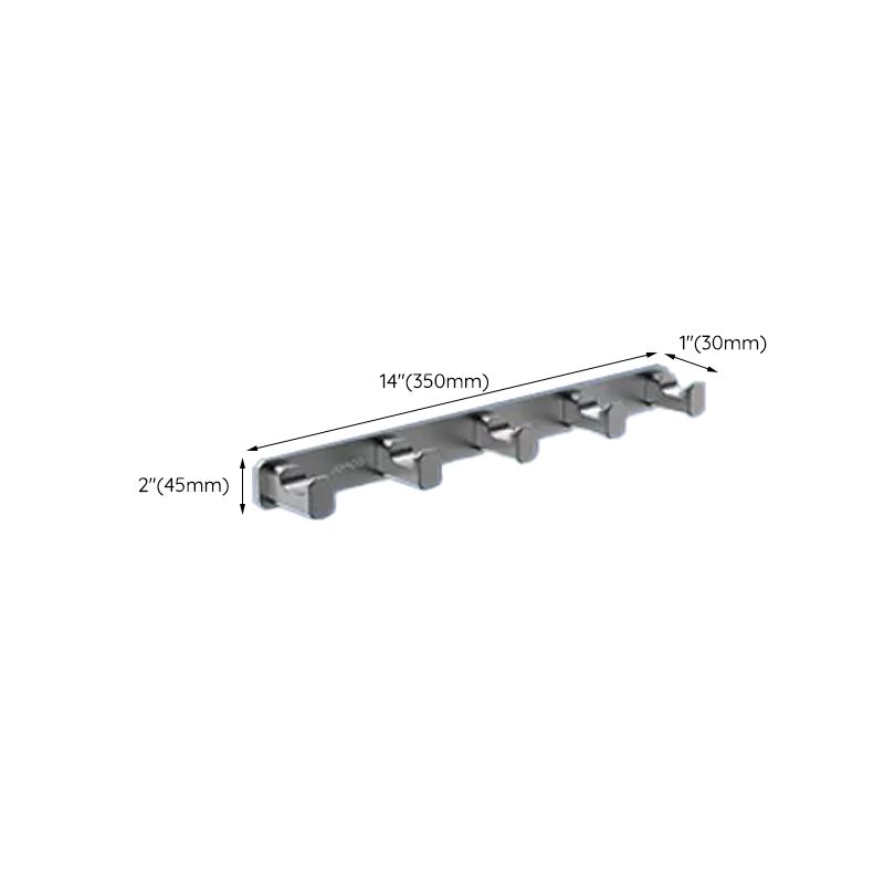 BowLift | Contemporary bathroom accessory set made of aluminum with towel holder/bath shelf