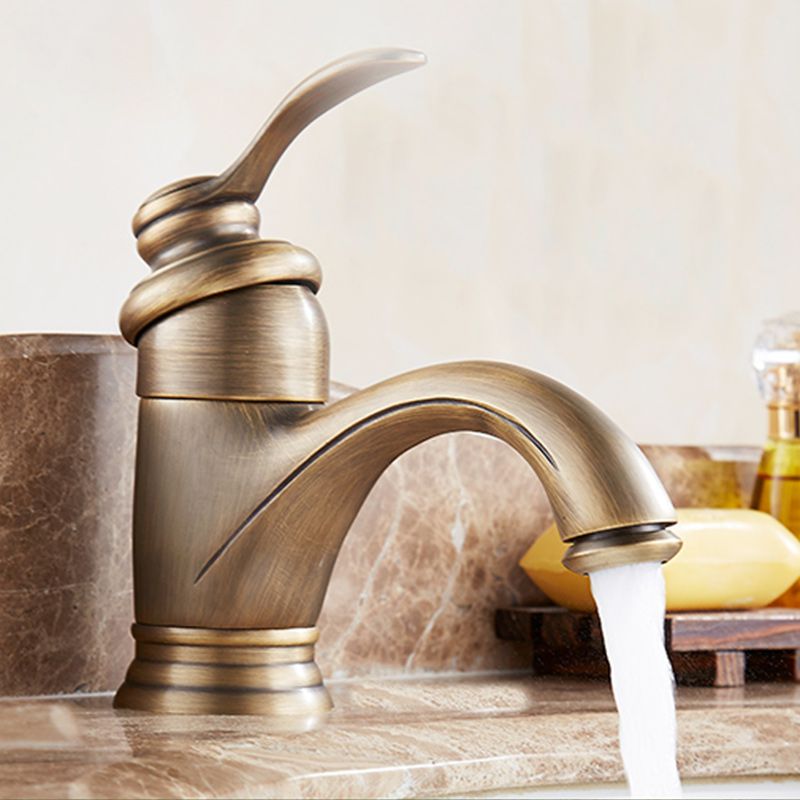 BowLift | Glam Style Bathroom Sink Faucet Single Handle Low Arc Sink Faucet