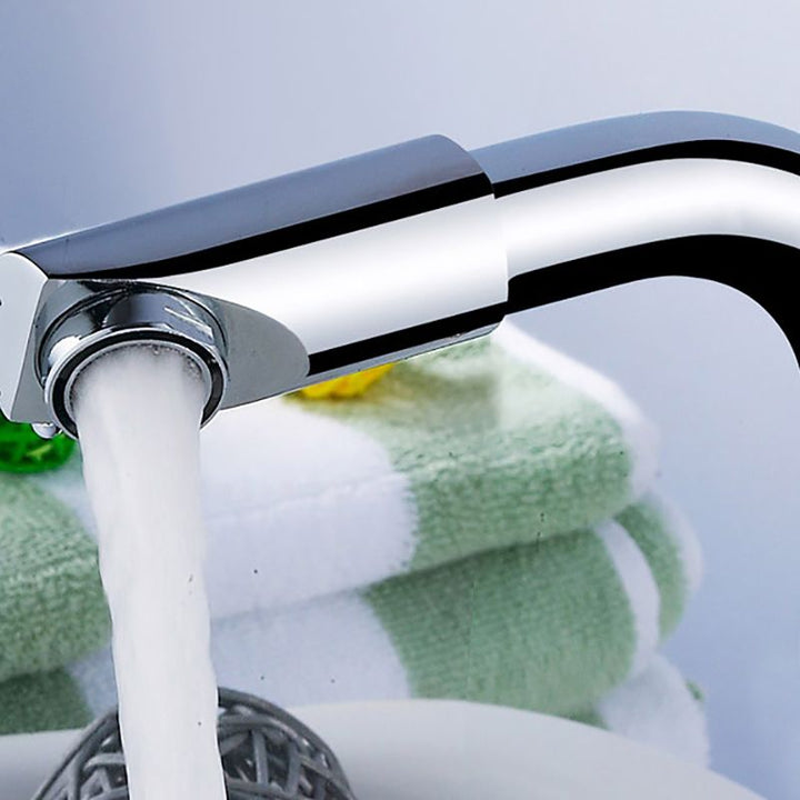BowLift | Modern Deck Mounted Bronze Freestanding Tub Filler Single Handle Freestanding Faucet