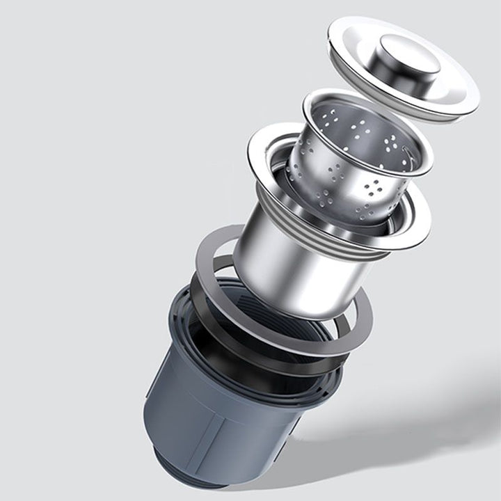 BowLift | Modern workstation sink stainless steel waste arrangement and faucet kitchen sink