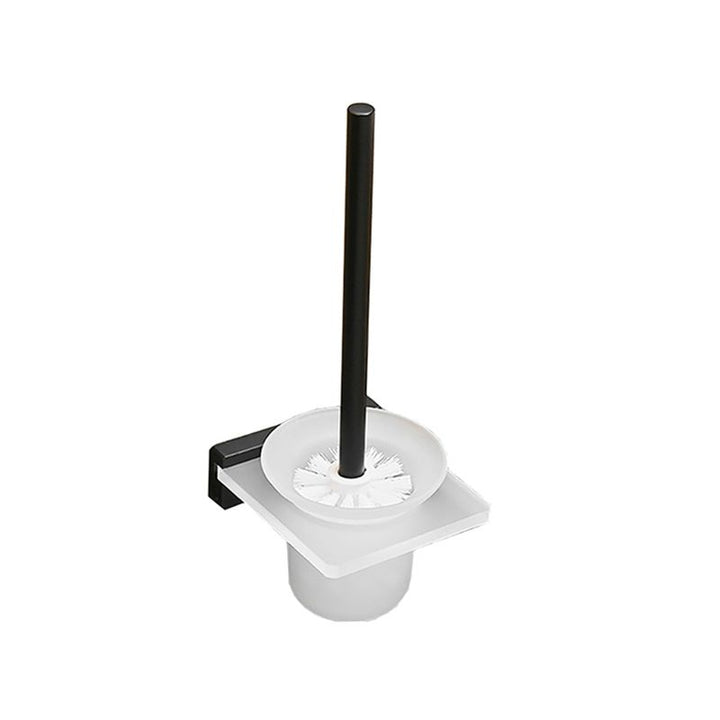 BowLift | Metal and acrylic bathroom accessories as a single piece or in a set in black