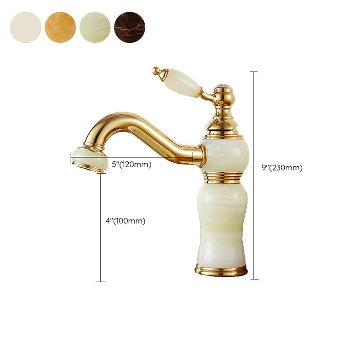 BowLift | Glam Basin faucet Lever handle Low arch basin faucet Bathroom faucet