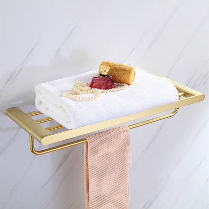 BowLift | Modern Bathroom Hardware Set Gold Towel Bar Bath Hardware Set