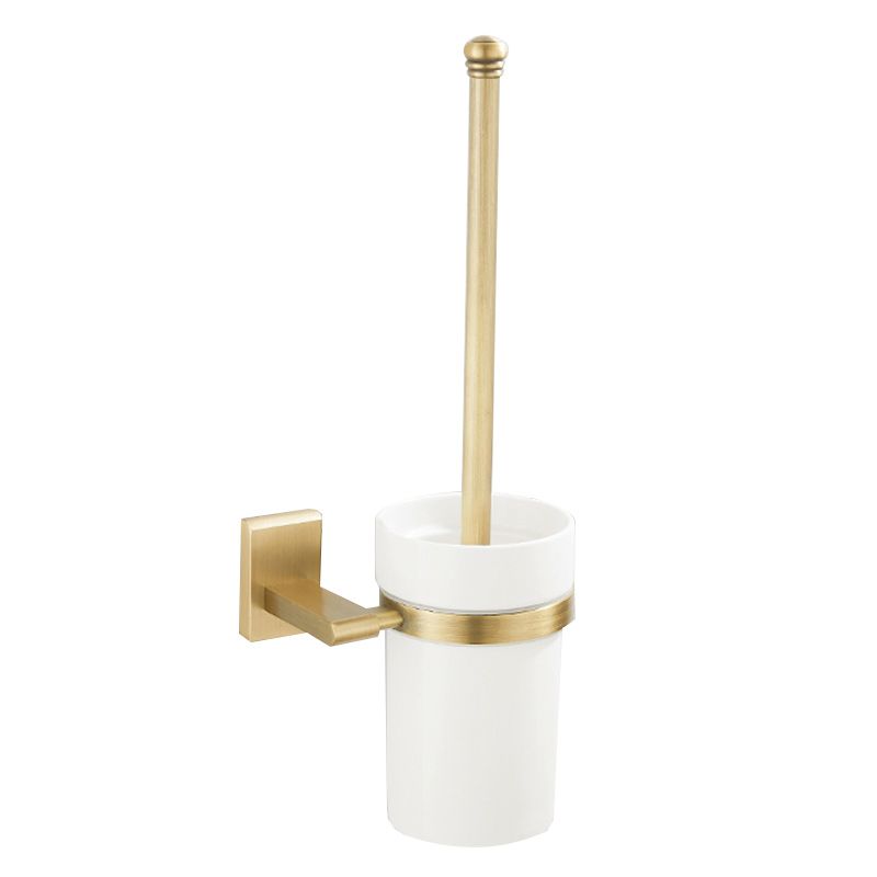BowLift | Golden Modern 5-piece Bathroom Accessories Set Brushed Brass Towel Holder/Paper Holder