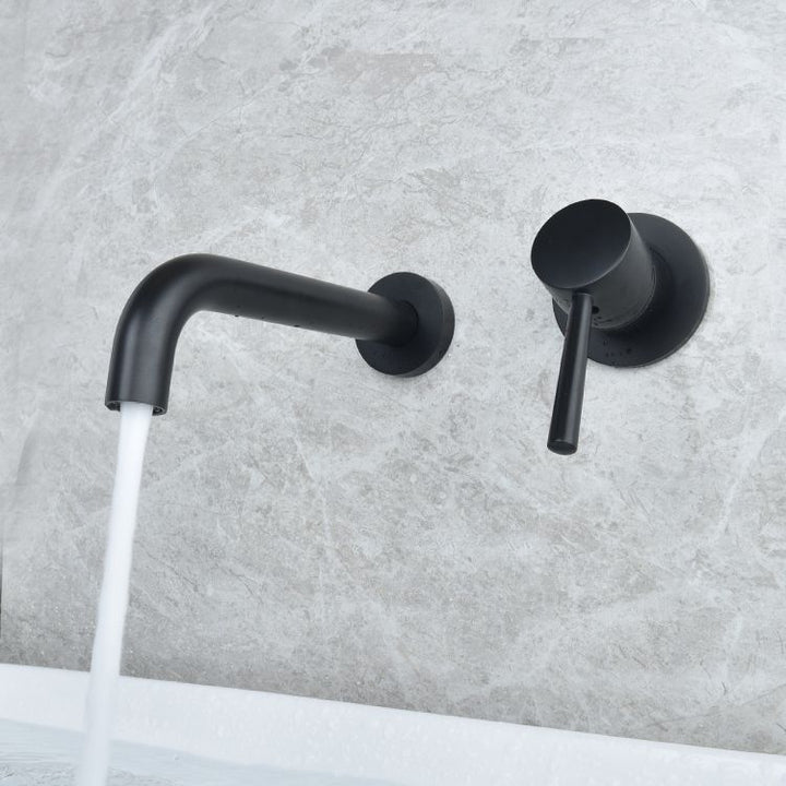 BowLift | Wall-mounted Metallic Bathtub Faucet Low Arc Pipe Bathtub Tap