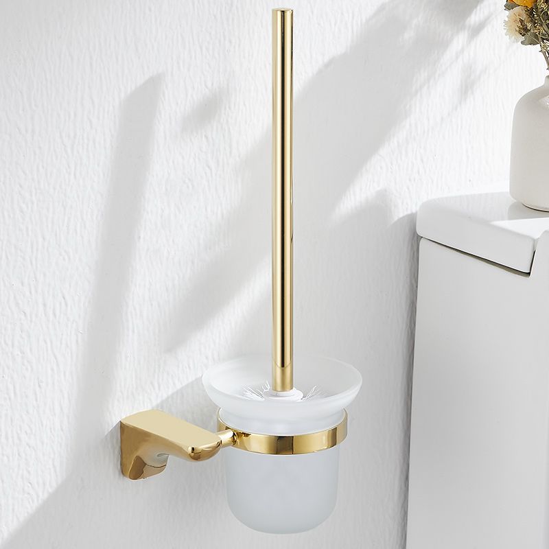 BowLift | 2-piece metal bathroom accessory set traditional toilet brush and holder set